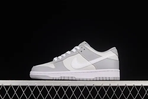 All categories Nk SB Dunk series Nk SB Dunk Low low-top sneakers C version Nk Dunk Low Retro "Grey White" cool gray color SB smashed backboard fashion casual sneakers DJ6188-001
